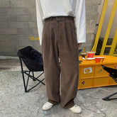 Vintage Corduroy Casual Pants For Men Korean Style